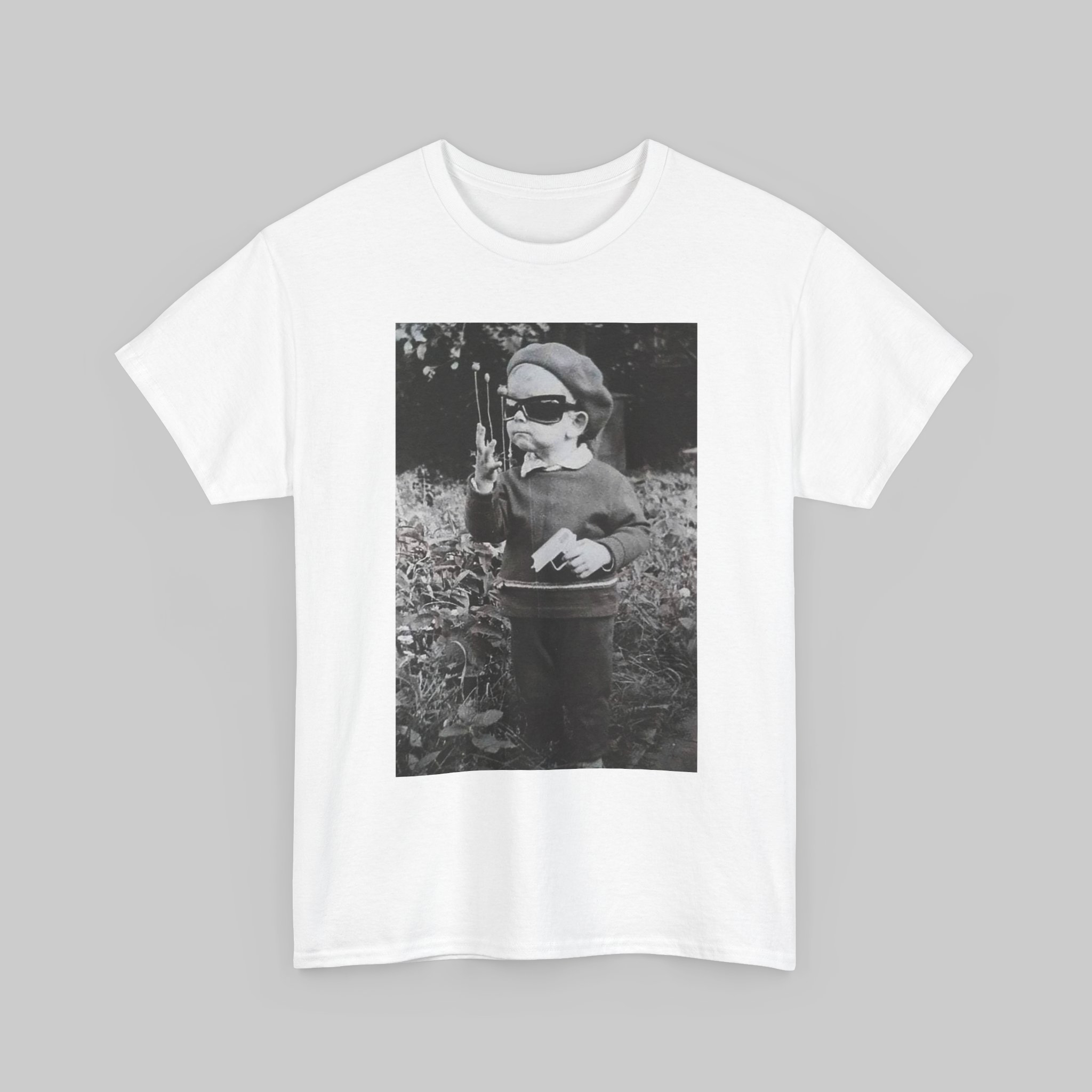 Tough Poets Little Marvin White Unisex Heavy Cotton T-Shirt